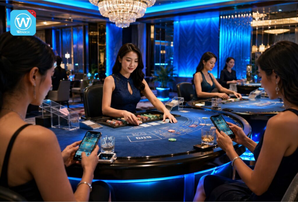 Premium AE Sexy Baccarat live casino with elegant female dealers and Malaysian mobile players