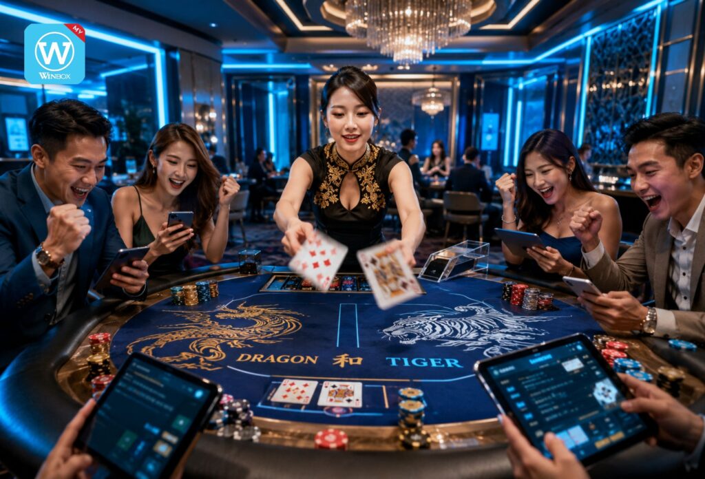 Malaysian players enjoying fast-paced Dragon Tiger live casino game on smartphone